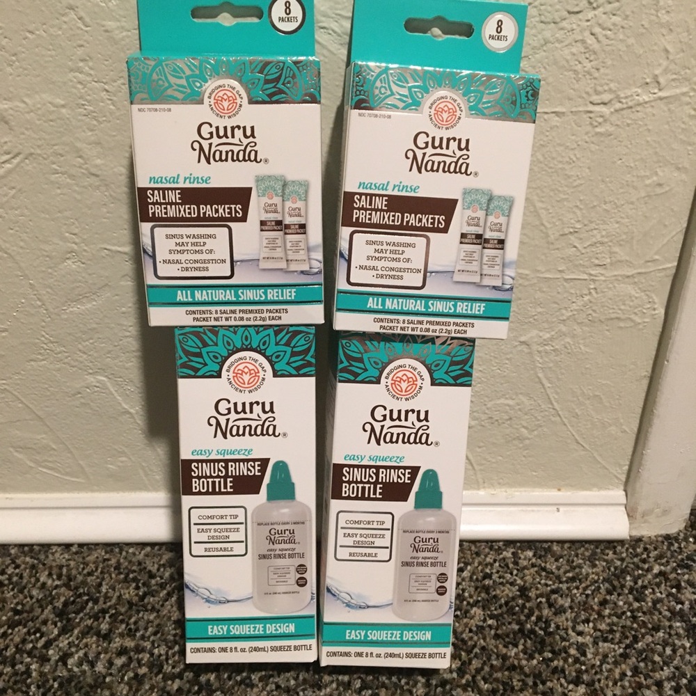 Guru Nanda Easy Squeeze Sinus Rinse Bottle Set